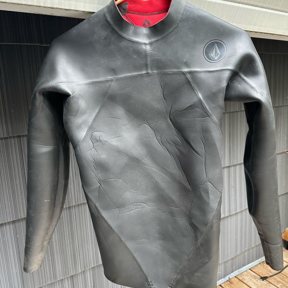 Volcom Stone 2mm Black Wetsuit Jacket Top Size L